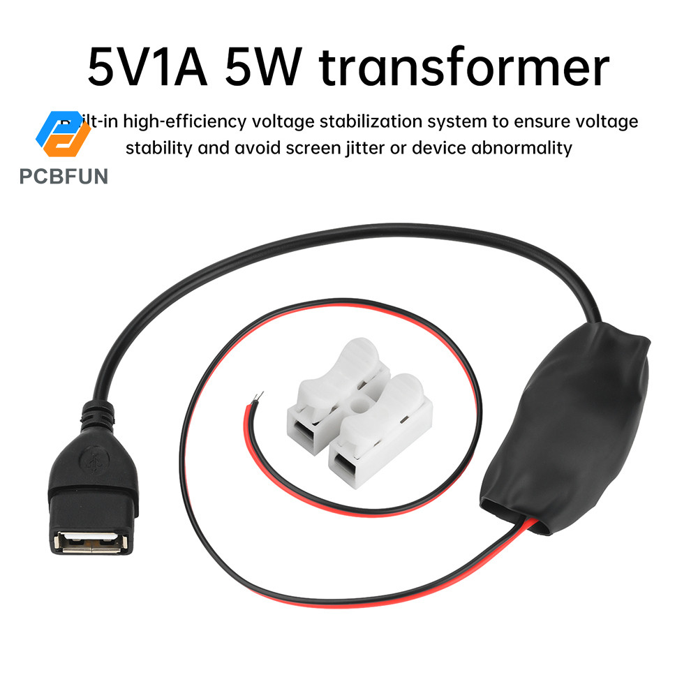 Pcbfun AC 220 ถึง DC 5V1A 5W Step-Down ตัวแปลงแรงดันไฟฟ้า USB แรงดันไฟฟ้าโมดูลสําหรับ 4K โมดูลกล้องไร้สาย