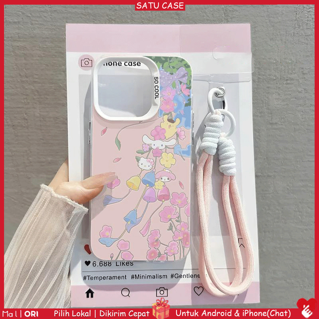 ✨เคส+โซ่✨OPPO Kawaii Full Cover Softcase OPPO A1K/A3X/A3PRO/A15/A15S/A35/A16/A55/A54/A16K/A16E/A17/A