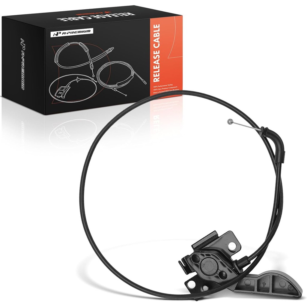 A-Premium Front Hood Latch Release Cable พร้อมที่จับใช้งานร่วมกับ BMW X3 2011-2017, X4 2015-2017, 31