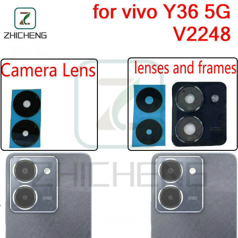 สําหรับ vivo Y36 5G V2248 กล้องเล่นเกม ฝาครอบเลนส์กระจกด้านหลังและกรอบ