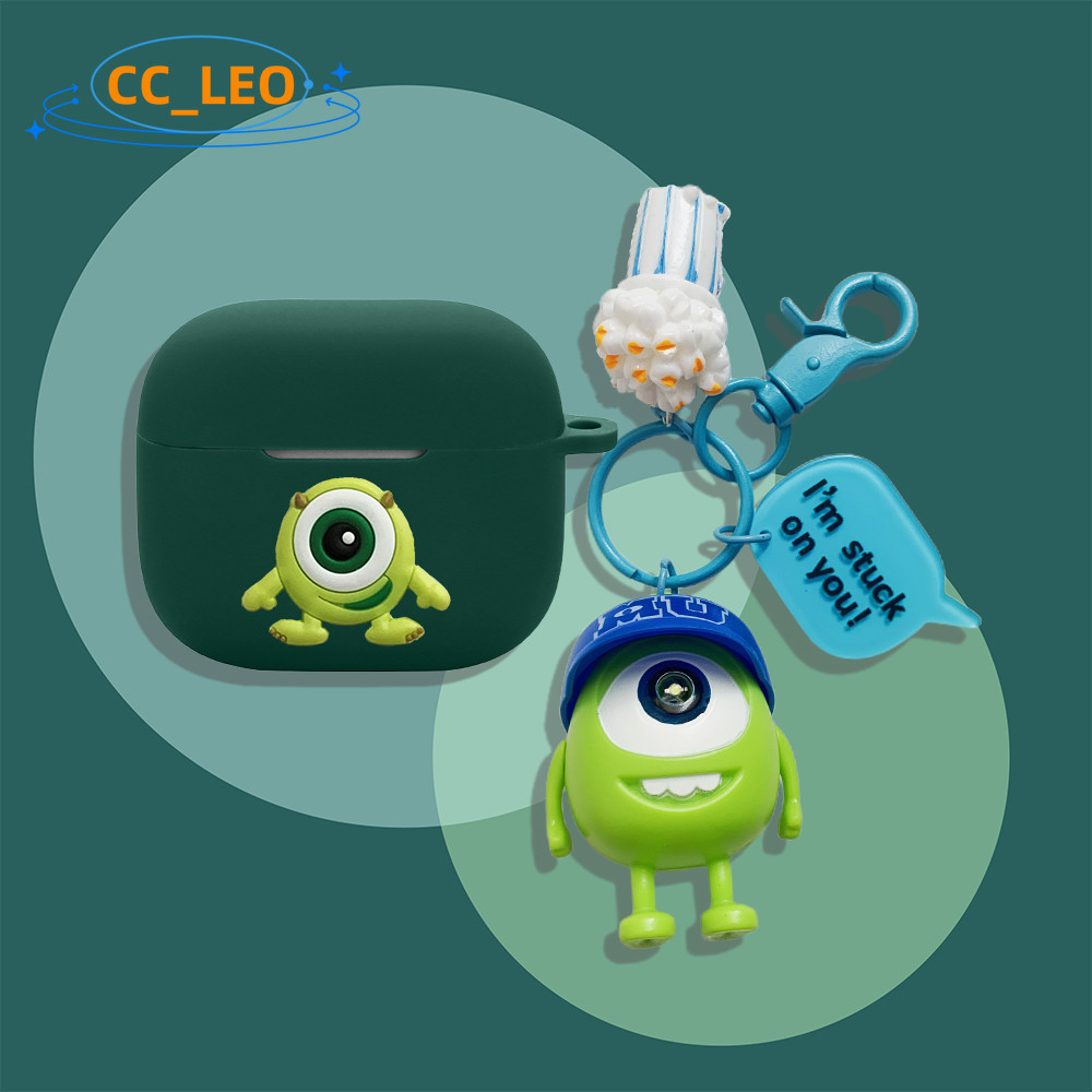 Case for EDIFIER EvoBuds Silicone Soft Case Cute Keychain Cartoon Strawberry Bear Pendant Suitable f