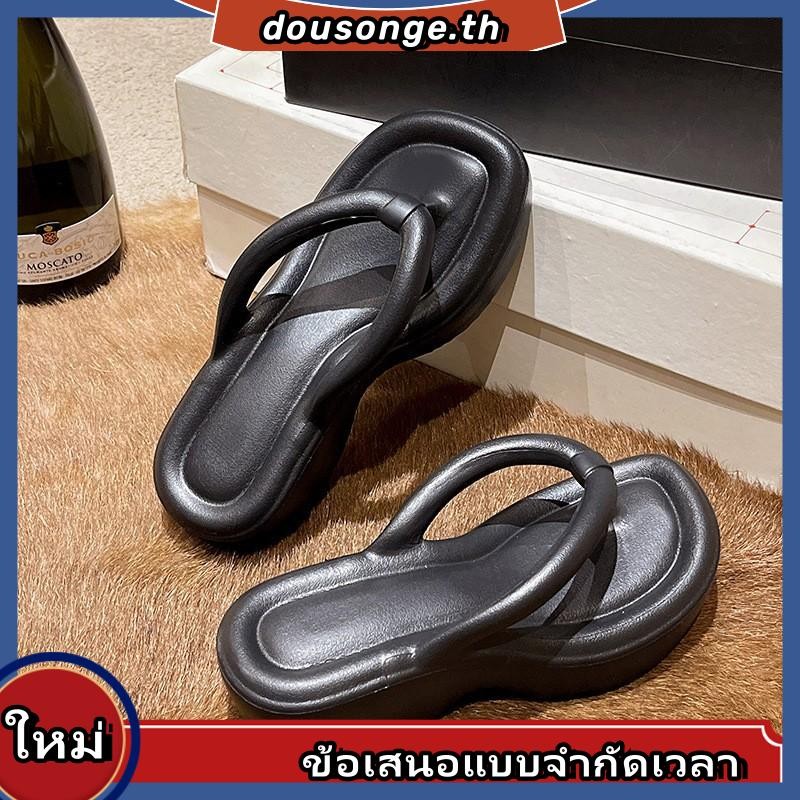 Xixitiao รองเท้าแตะ EVA พื้นหนา กันลื่น แฟชั่นสําหรับผู้หญิง รองเท้าแตะแบน   รองเท้าแตะ   รองเท้าแตะ