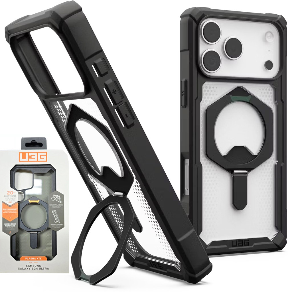 UAG Plasma Case เคส ชาร์จได้ For iPhone 17 Air 12 13 14 16 15 Promax 17PRO 17PROMAX เคสกันกระแทก ตั้งได้ เคสใส แม่เหล็ก