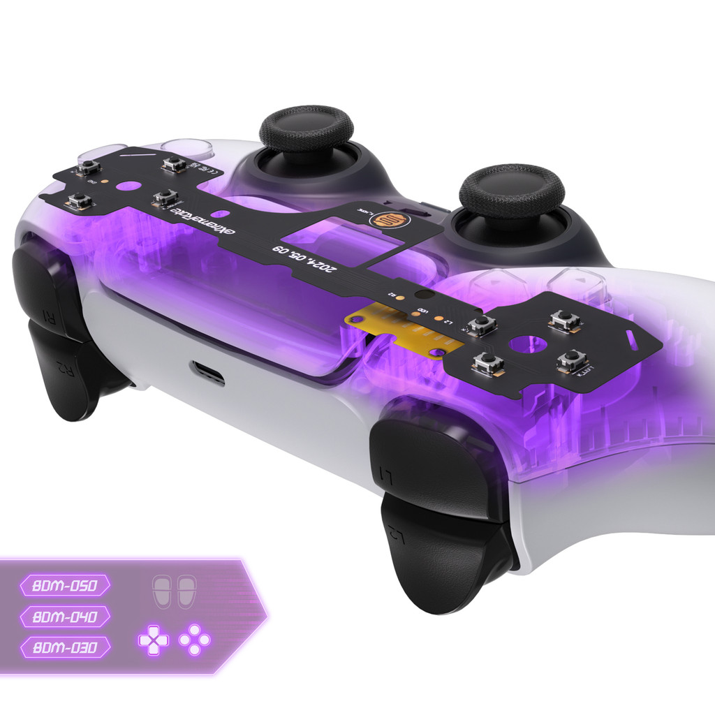 Face Clicky Kit สําหรับ PS5 Controller BDM-030 BDM-040 BDM-050 ปุ่มใบหน้า, Custom ซิลิโคนสวิทช์สัมผัส Dpad ปุ่ม Action เมาส์คลิกชุดสําหรับ PS5 Controller