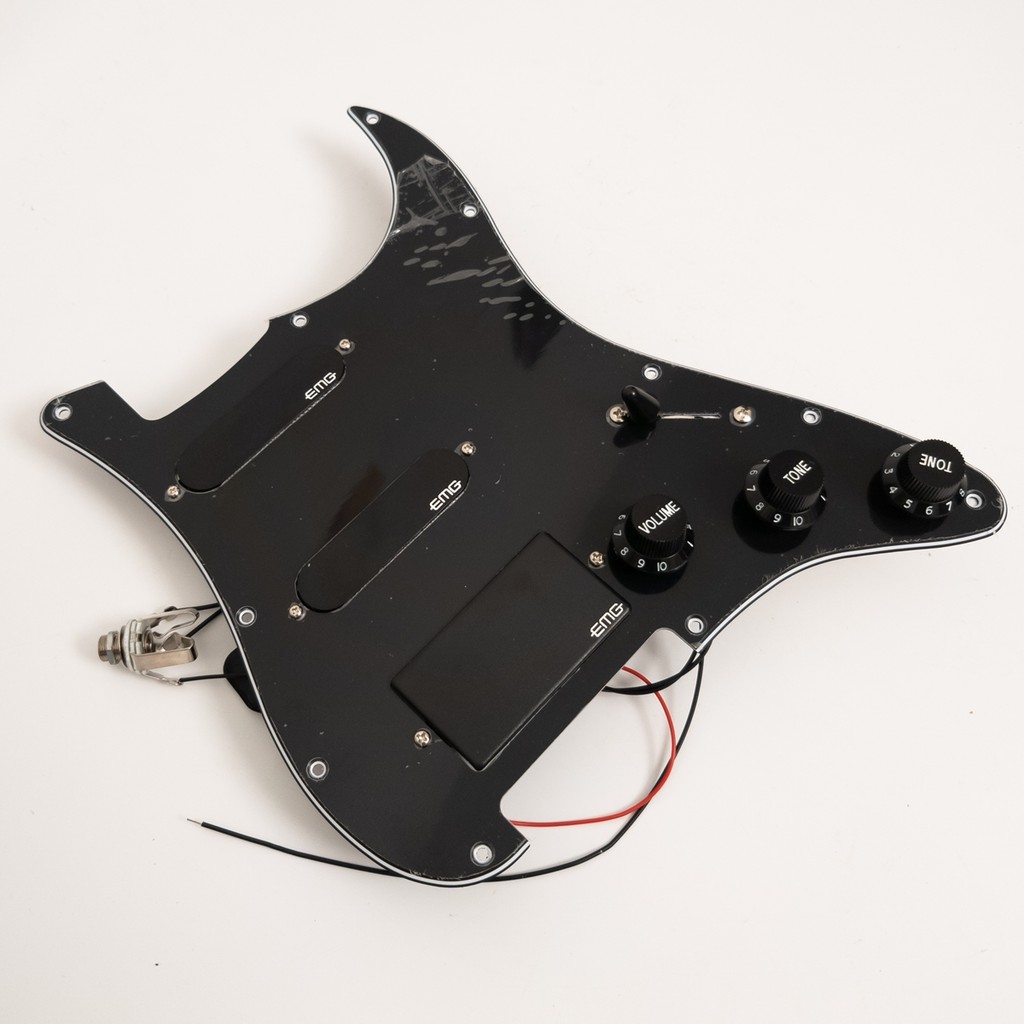 Prewired HSS EMG Active Pickups Pickguard SA 85 รุ่น Active Humbucker และ Single Coil Pickups สําหรั