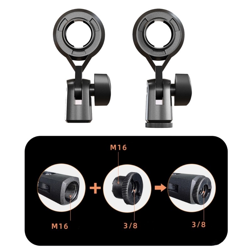 CH ไมโครโฟนแบบพกพา Shock Mount Holder Mount Studio Recording ไมโครโฟนกันกระแทก Bracket Replacement
