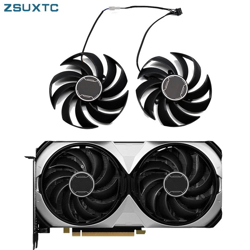 95 มม.PLD10010S12HH RTX4070 พัดลม GPU สําหรับเกม MSI GeForce RTX 4070 4070Ti super Ventus 2X กราฟิกก
