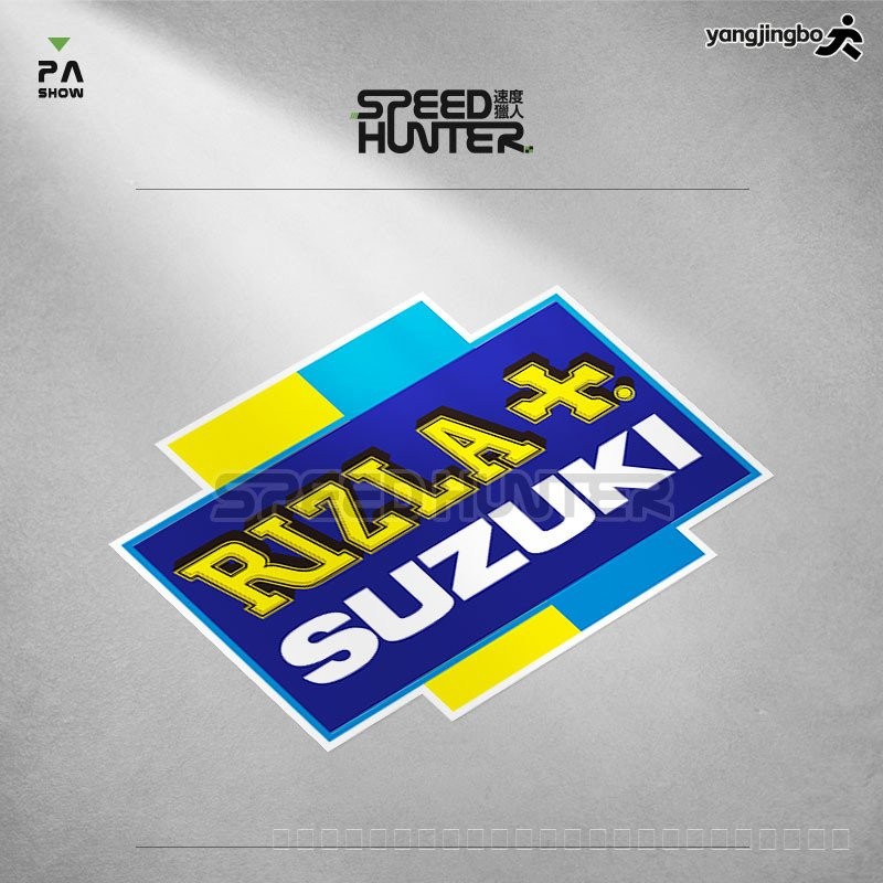 พร้อมสต็อก Rizla Rizla Fleet รถจักรยานยนต์สติกเกอร์ร่างกายกันน้ําสะท้อนแสงรูปลอกหัวรถจักรรถแข่งโลโก้