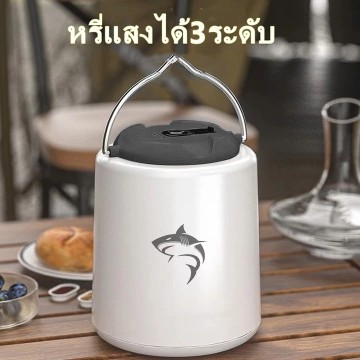 ไฟตะเกียงแค้มปิ้งไฟแคมป์ปิ้ง30ชั่วโมง พร้อมเสาแขวนตะเกียง ย้อนยุค5000mAh ไฟ5โหมด โคมไฟLED แบบพกพาType-Cกันน้ำชาร์จไฟได้ thumbnail 7