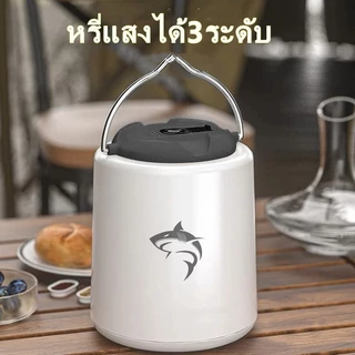 ไฟตะเกียงแค้มปิ้งไฟแคมป์ปิ้ง30ชั่วโมง พร้อมเสาแขวนตะเกียง ย้อนยุค5000mAh ไฟ5โหมด โคมไฟLED แบบพกพาType-Cกันน้ำชาร์จไฟได้