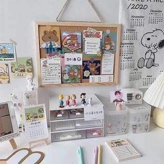 ThaiJOY กระดาน ไม้ก๊อก ขอบไม้ 30x40 cm บอร์ดติดข้อความ บอร์ดประกาศแผ่นกระดานไม้ กระดานติดรูป ปักหมุด แฮนเมด บอร์ดติดประกาศรูป ปักหมุด Cork Board