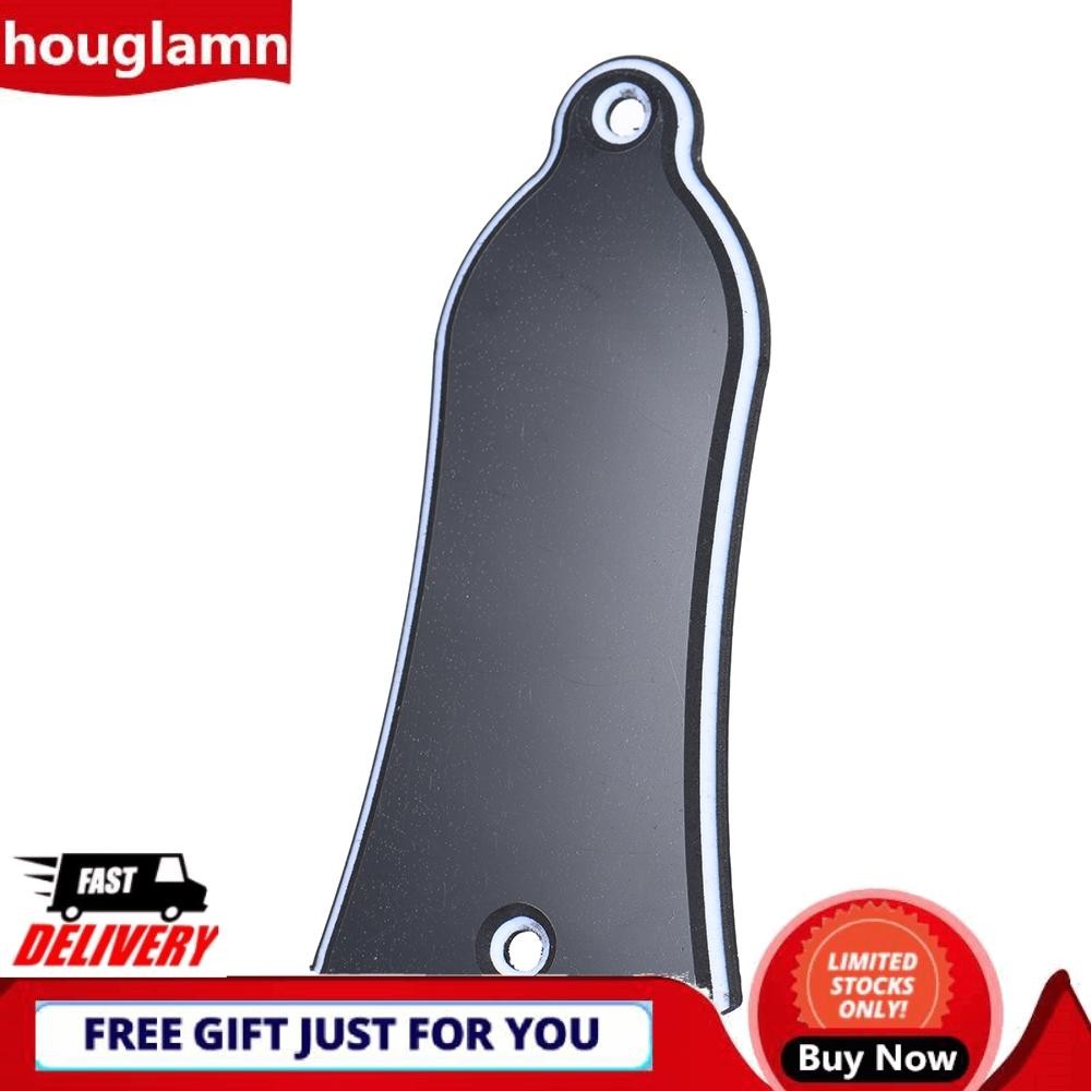 Houglamn Houglamn 2 หลุมรูปทรงระฆัง PVC Truss Rod Cover Plate Scroll สำหรับ Gibson LP SG Flying V es