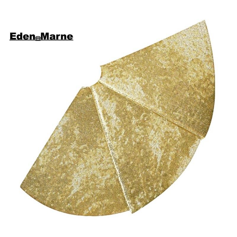 [Eden_Marner]กระโปรงต้นคริสต์มาสขนาดเล็ก, กระโปรงต้นไม้เลื่อม 36 นิ้วสําหรับต้นไม้ Sparkle Xmas Tree