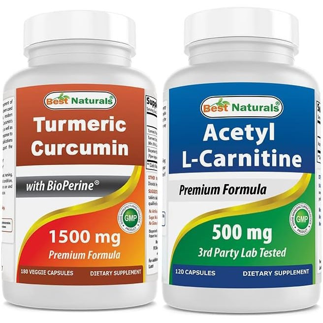 Turmeric Curcumin 1500mg &  L-Carnitine 500 Mg