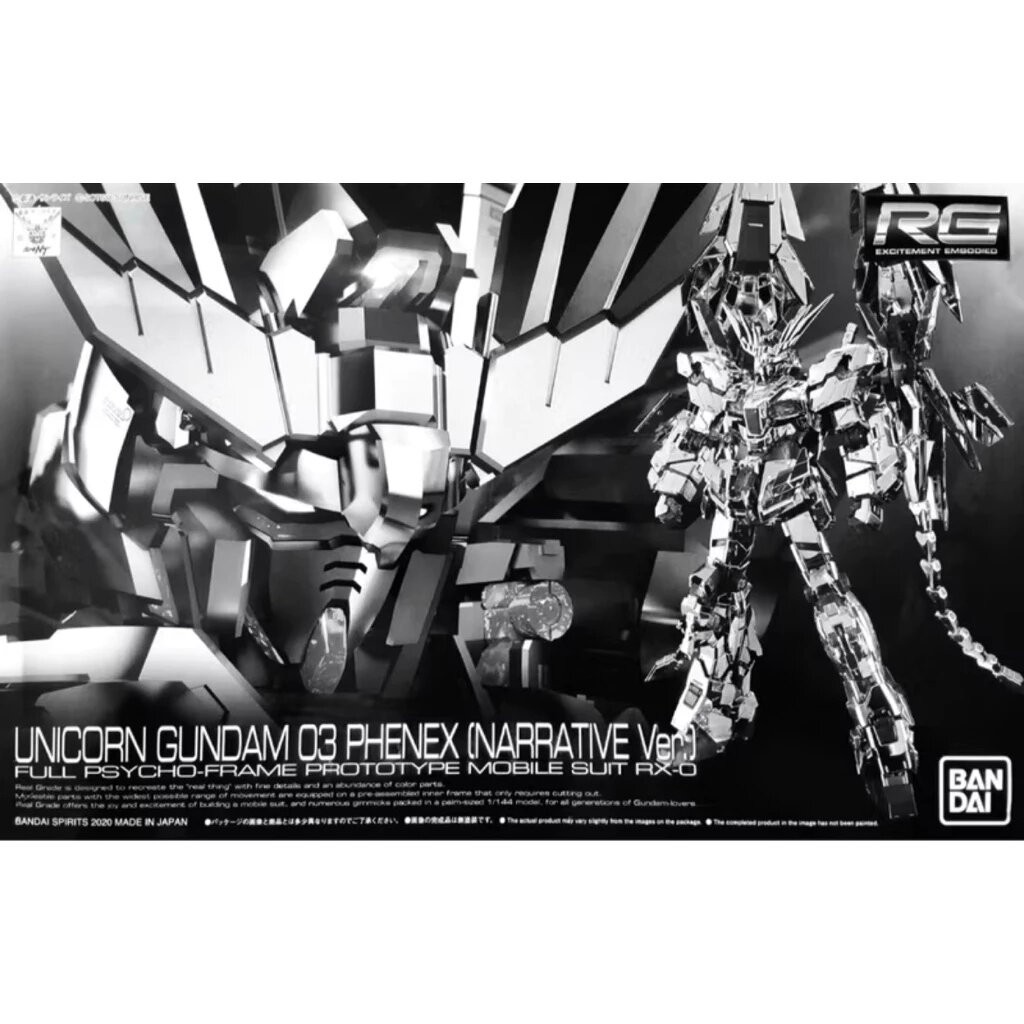 [พร้อมส่ง] ***กล่องยับ*** Premium BANDAI RG 1/144 Unicorn Gundam 03 Phenex (Narrative Ver.)