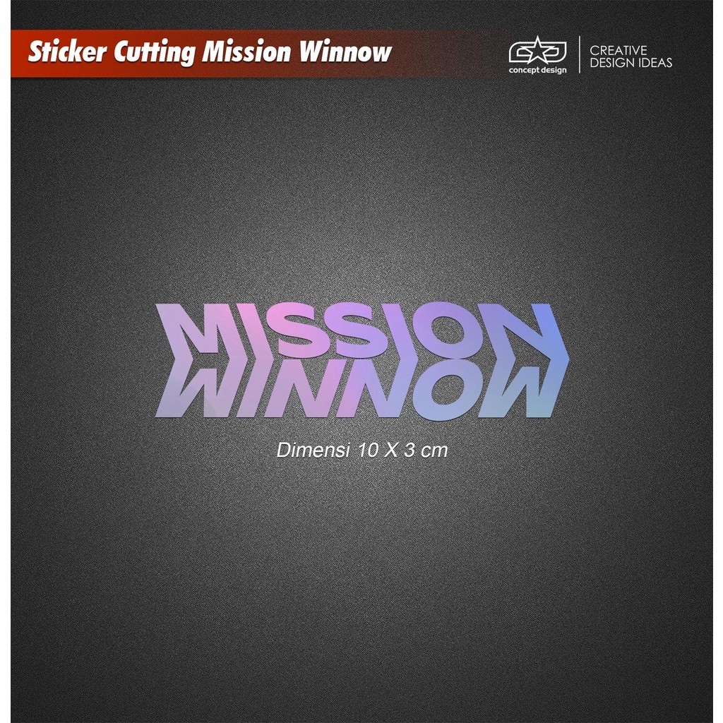 Mission Winnow Cutting Sticker-GEN145-MOTSKR59-10CM(W)