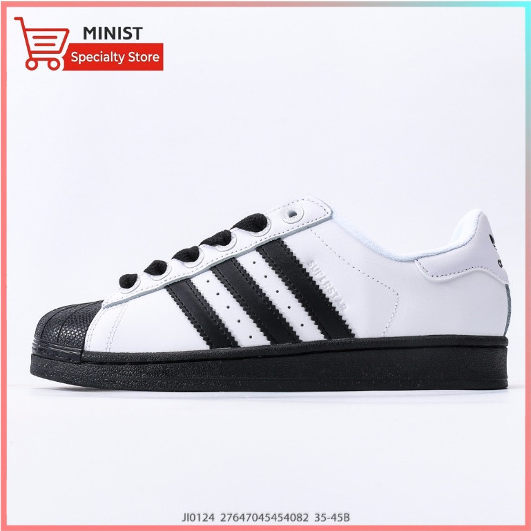 Originals SUPERSTAR II (JI0124) Shell Head Series Low Top หนาด้านล่างคลาสสิกทนทานน้ําหนักเบารองเท้าก