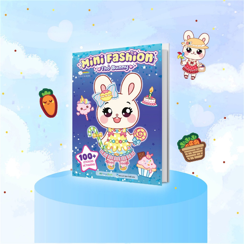 TRI Baby books - Mini Fashion - Bunny (100+ สติ๊กเกอร์น่ารัก) [ปราบความรู้ อาชีวีธ-919]