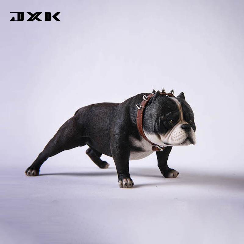 JXK โมเดลสุนัข American Bully 1/6 แบบสมจริง ฟิกเกอร์สัตว์เลี้ยง สไตล์สตรีท ของตกแต่งบ้าน โต๊ะ ของสะสม