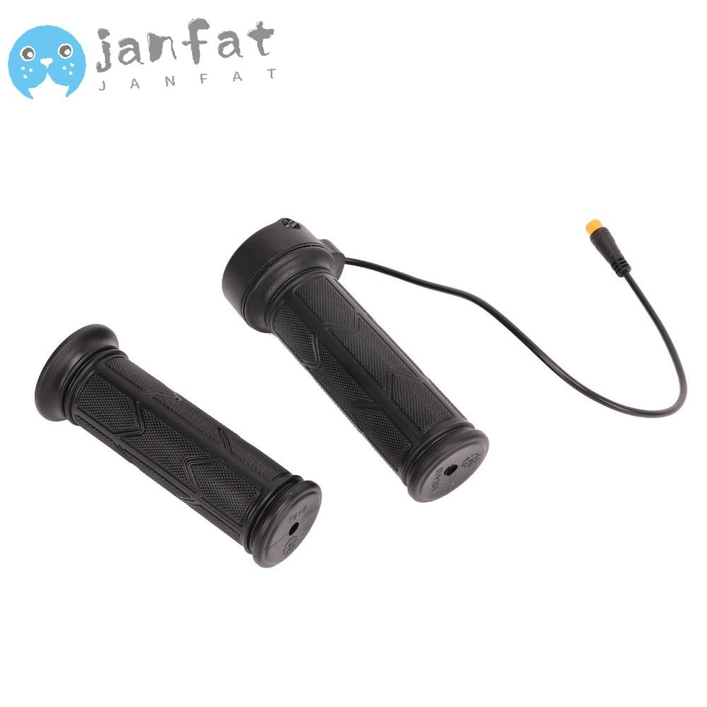 Janfat คันเร่งจักรยานไฟฟ้า แบบหมุนเต็ม 3 Pin Connector ขนาด 22.2 มม., ทนทาน และกันน้ำสำหรับ Handleba