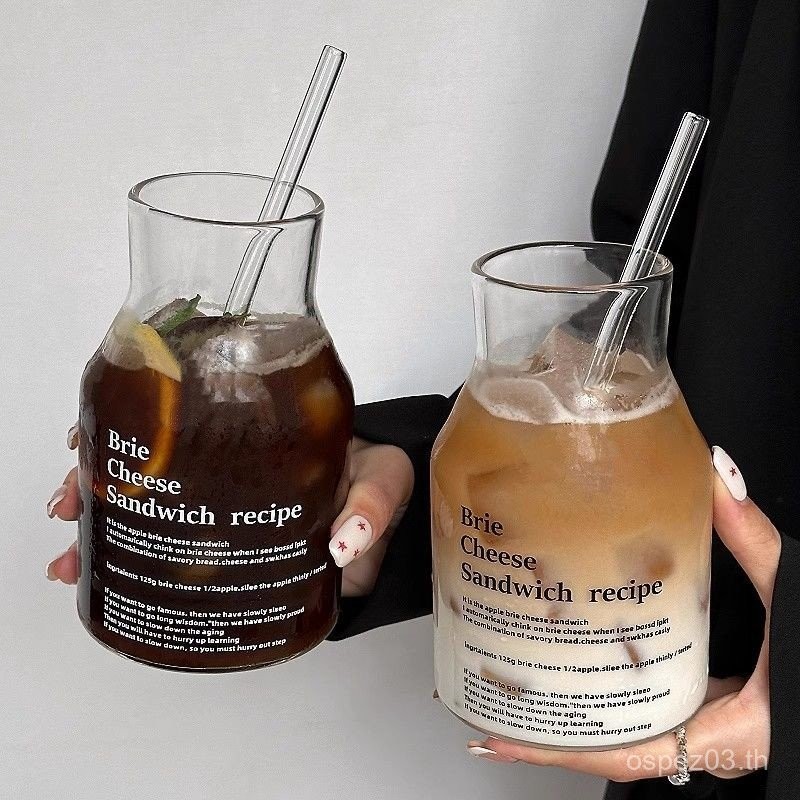 ราคาต่ําอินถ้วยน้ําฤดูร้อนทนความร้อนนมถ้วยกาแฟในครัวเรือนถ้วยน้ําผลไม้ฟางแก้วถ้วยชาความจุขนาดใหญ่สไต