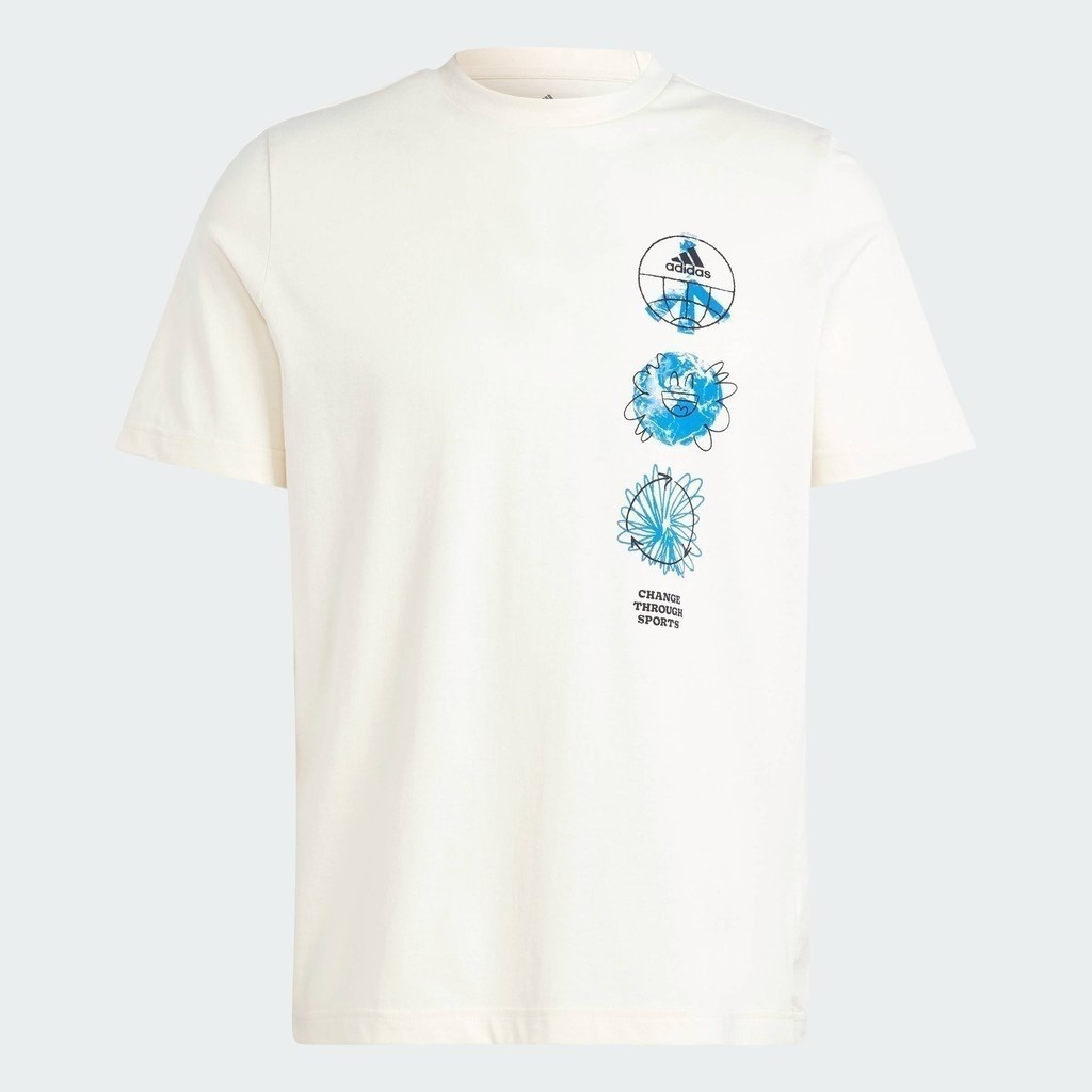 adidas Lifestyle adidas Sportswear Change Through Sports Triple Tee Men White HY1347