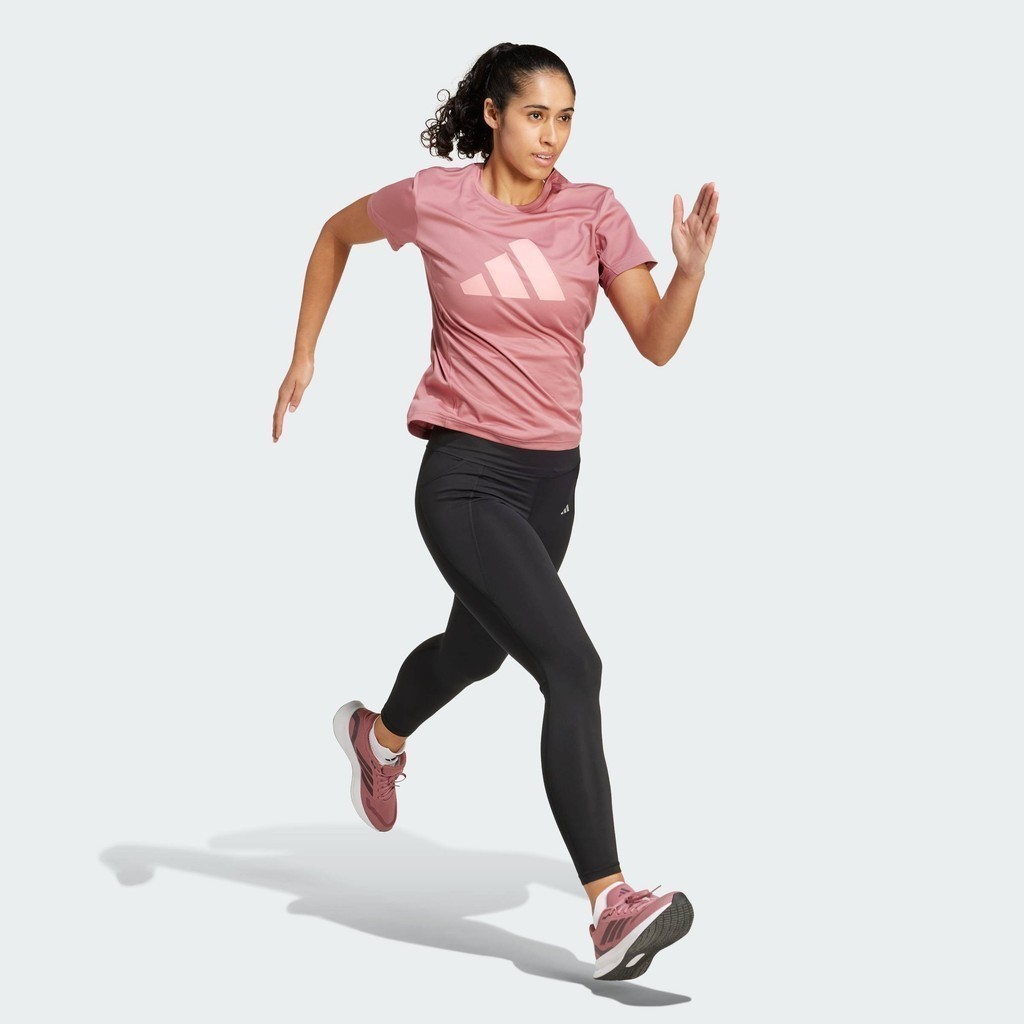 adidas วิ่ง เสื้อยืด Run It ผู้หญิง สีชมพู IW8444