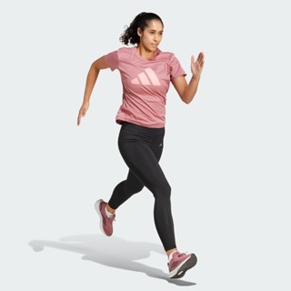 adidas วิ่ง เสื้อยืด Run It ผู้หญิง สีชมพู IW8444