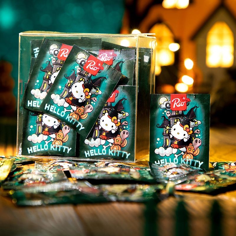 2025 สไตล์ใหม่พร้อมสต็อก RIO ลูกอมฮาโลวีน Sanrio ของขวัญขนาดเล็กถุงเล็ก ลูกอม ขนมขบเคี้ยวหลายรส เพื่