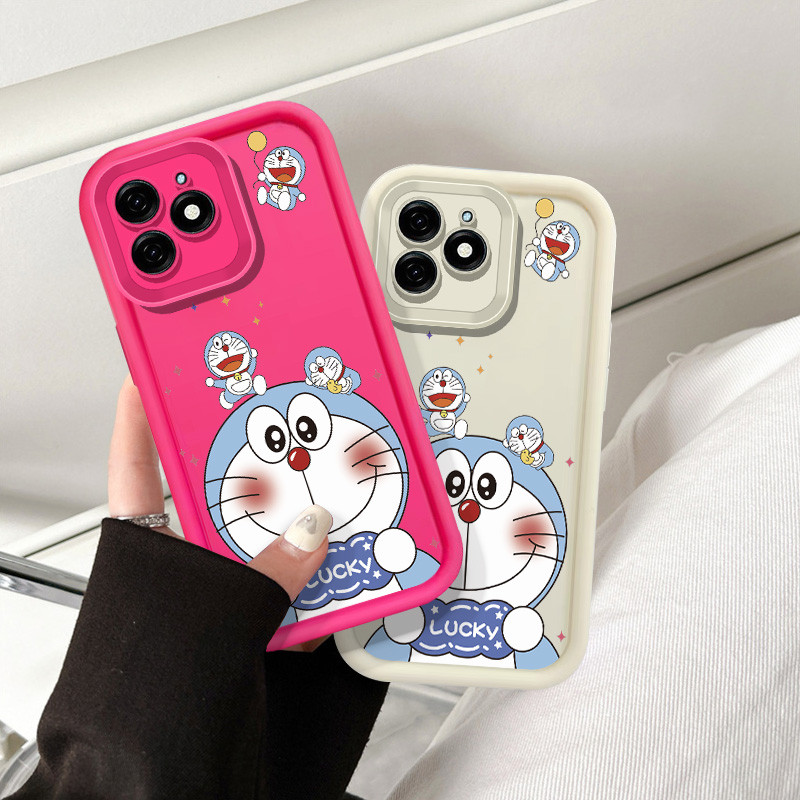 น่ารักการ์ตูนสีฟ้า Doraemon สําหรับ OPPO A3 PRO A94 A93 A5S A57 A77 A7 A12S Realme C20 C11 C21Y C25Y