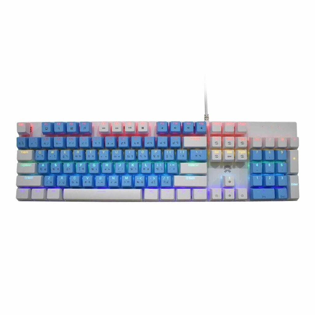 OKER K458 WHITE/BLUE BLUESWITCH Keyboard Gaming