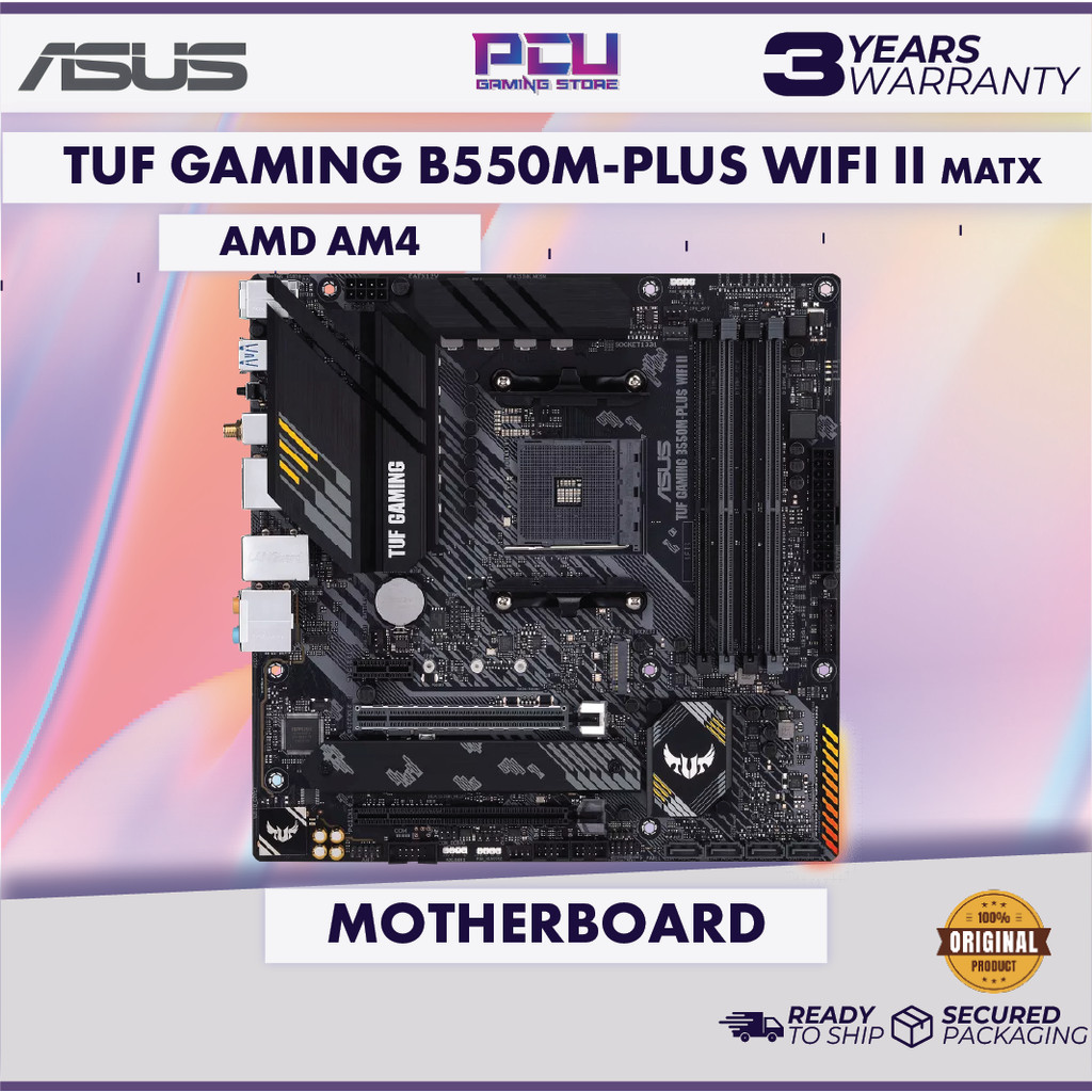 ASUS TUF GAMING B550M-PLUS WIFI II MATX AM4 เมนบอร์ด BULK