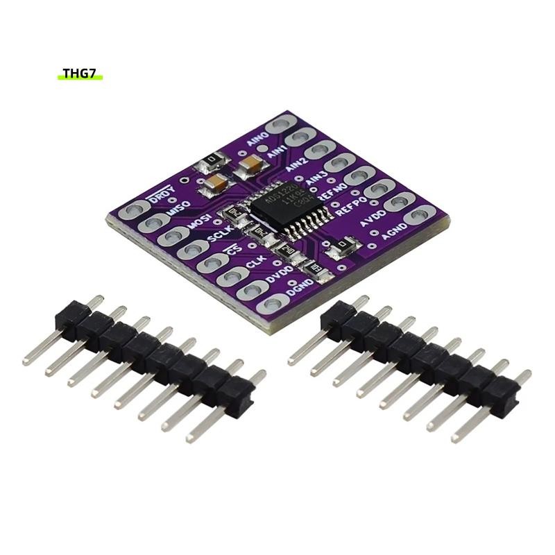 Belinda724 Bit Analog-To-Digital 24 Bit Converter ADS1220 ADC โมดูลโมดูลพลังงานต่ํา