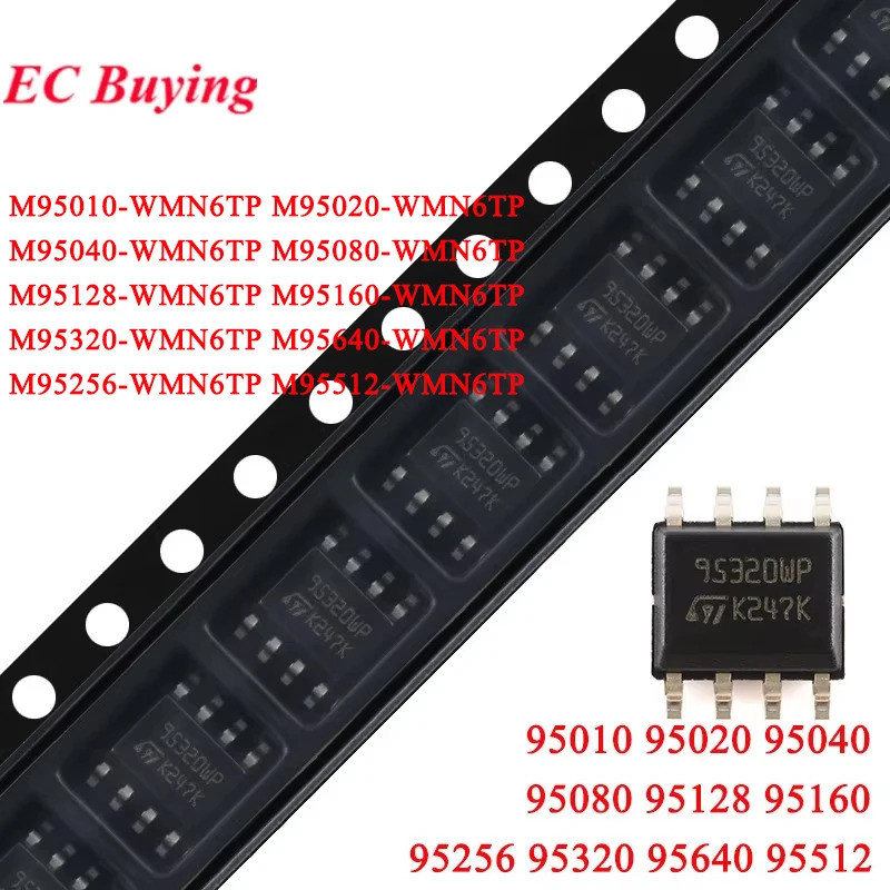 10 ชิ้น/5 ชิ้น 95010 95020 95040 95080 95128 95160 95256 95320 95640 95512 M95320 M95160 WMN6TP SOP-