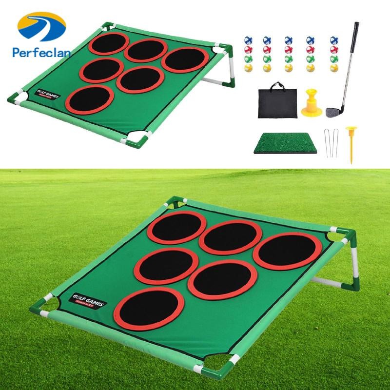 ชุดเกม Perfect Golf Chipping Cornhole Set พร้อมเสื่อเล่น ใช้ในการปาร์ตี้ในร่ม