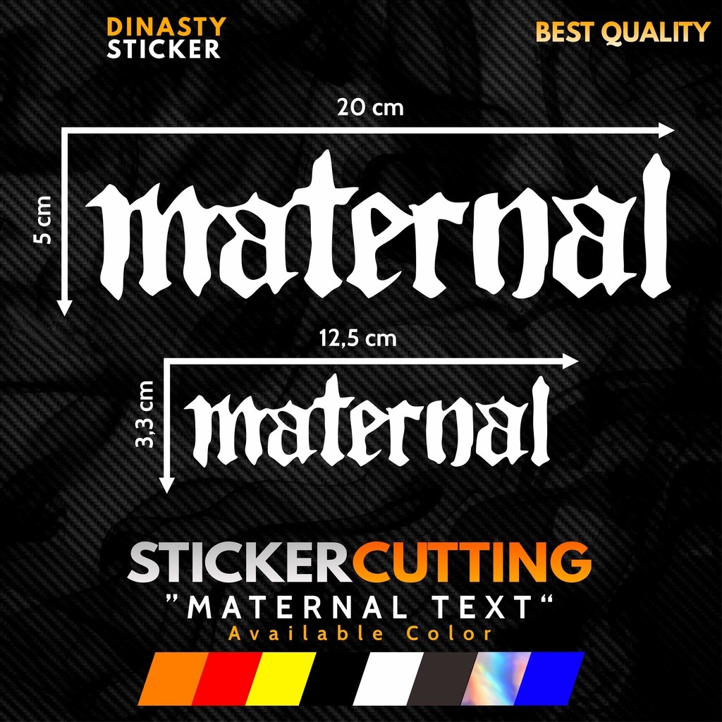 VIRAL CUTTING STICKER MATRNAL DISASTER TEXT WRITING