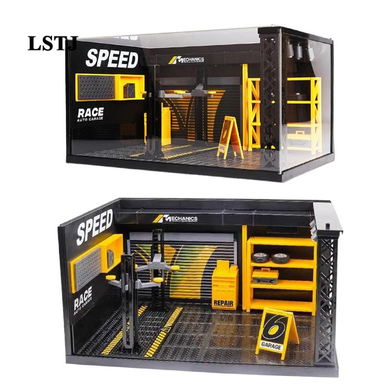 [Lstjj] 1/24 Diorama Car Garage Diorama Model, DIY Repair Shop Model, DIY Assembly DIY