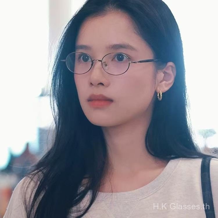 กรอบแว่นตา, แว่นตาสายตาสั้น, เปลี่ยนสีอัตโนมัติ, 0 ถึง -600, เลนส์ 1.56HD, เปลี่ยนสีไวแสง, UV400, แฟชั่น, ย้อนยุค, กรอบวงรี00236 - รูปที่ 2
