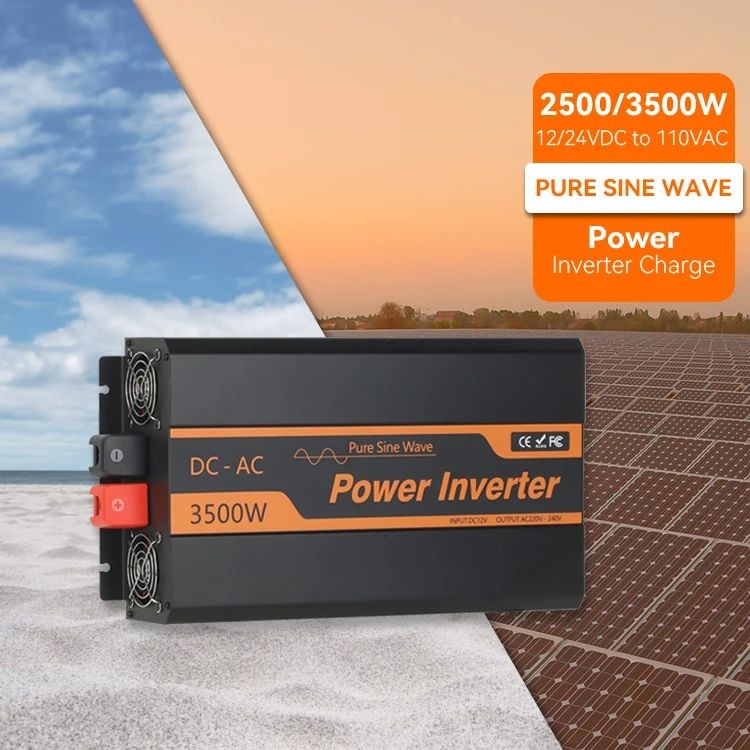 ยี่ห้อ-ใหม่ PowMr 2.5KW 3.5KW Pure Sine Wave Power Solar Inverter 12V/24Vdc ถึง 110Vac Off Grid Inve