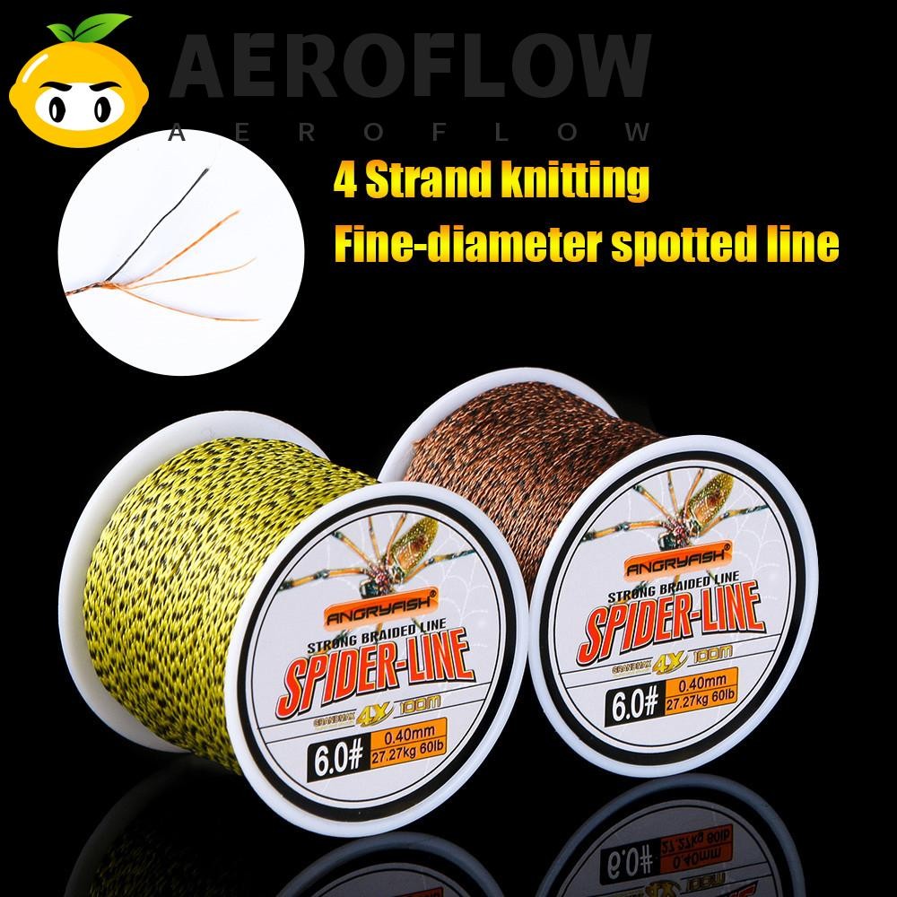 AEROFLOW สายตกปลา สไตล์แคมปิ้งสีเหลือง ทำจาก PE ถัก มั่นใจในคุณภาพสำหรับการใช้งาน 10-60 ปอนด์