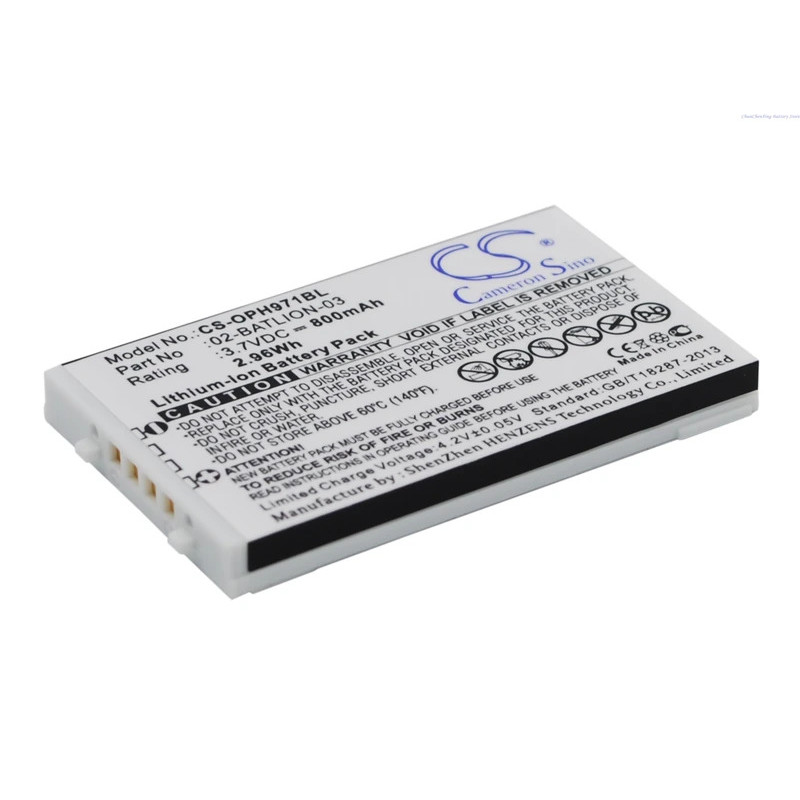 3.7V 800mAh Barcode Scanner แบตเตอรี่สําหรับ Opticon OPL-9700,OPL-971,OPL-973,OPL-973,OPL-97724,OPL-