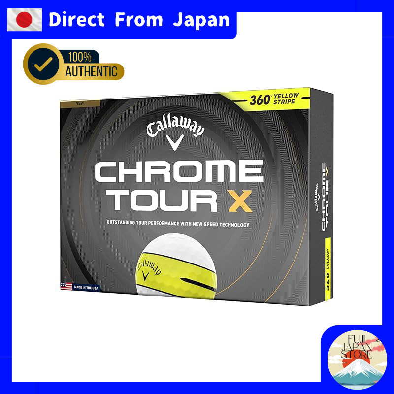 Callaway Chrome Tour X Golf Balls - 1 Dozen (12 Balls) - 4-Piece Construction - White