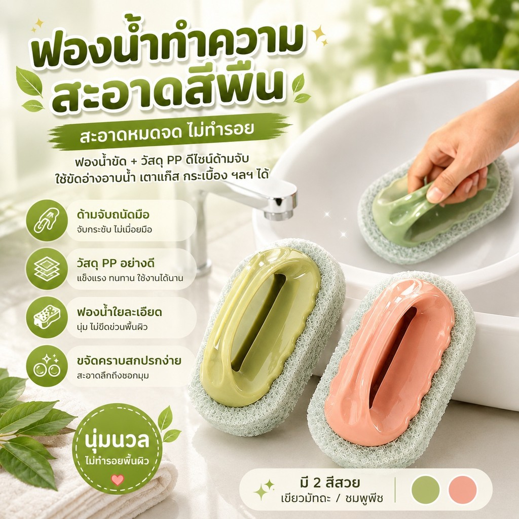 S00041 แปรงทําความสะอาดอเนกประสงค์เครื่องขัดห้องน้ําเครื่องขัดห้องครัวเครื่องขัดพื้นเครื่องขัดห้อ