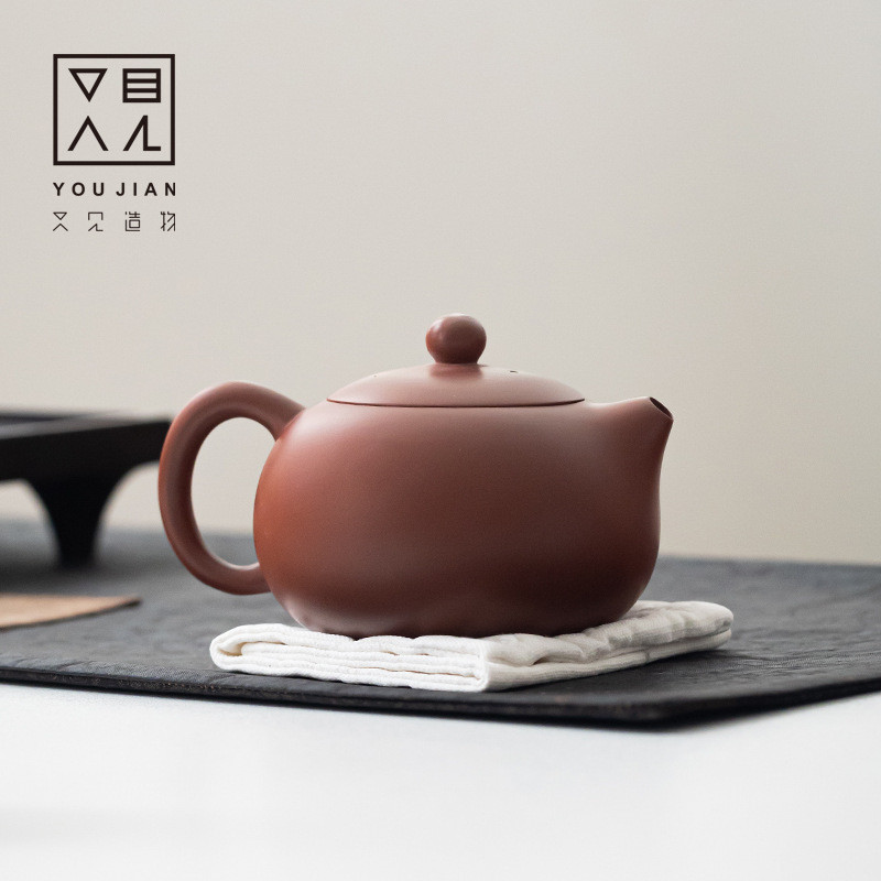 Wu Chengzhi Master Yixing Zisha Dahongpao Xishi กาน้ําชาชุดน้ําชาระดับไฮเอนด์กาทําด้วยมือในครัวเรือน