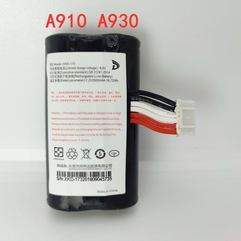 เหมาะสําหรับ/Bifu A910 A930 แบตเตอรี่ VEKEN YW-001/002 XKD-173 แบตเตอรี่กระดานไฟฟ้า