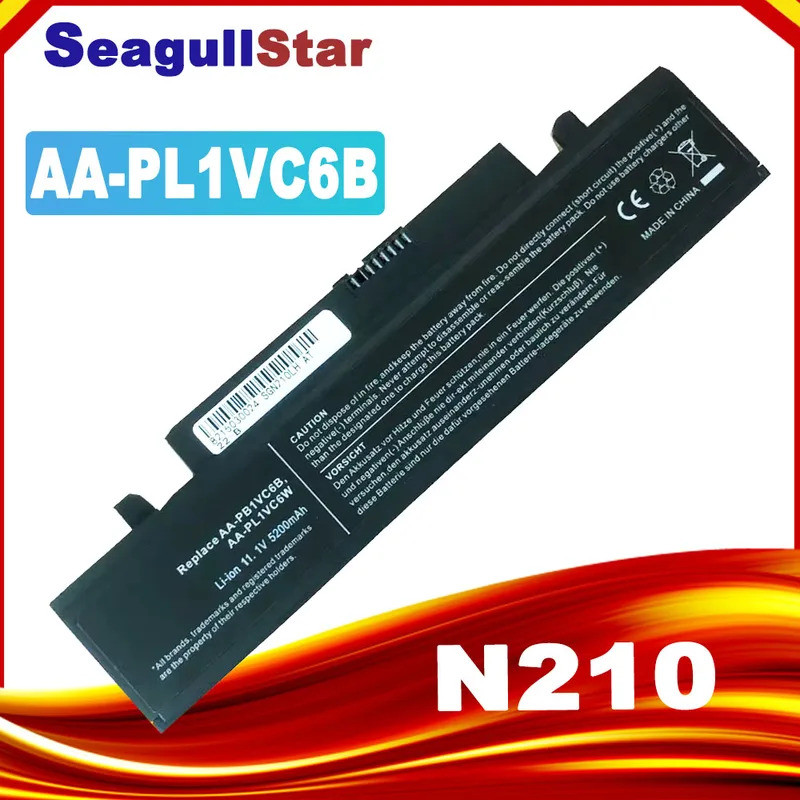 SeagullStar แบตเตอรี่แล็ปท็อป AA-PB1VC6B AA-PL1VC6B AA-PB1VC6W สําหรับ Samsung N220-Miri Plus NP-Q33