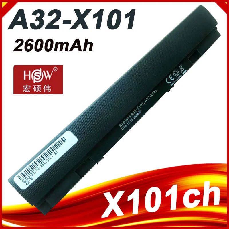 แบตเตอรี่แล็ปท็อปสําหรับ ASUS Eee PC X101CH X101 X101C X101H เปลี่ยน: A31-X101 A32-X101