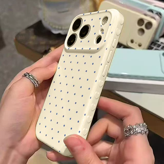 เคสไอโฟน17 11สำหรับ IPhone 16 7 8 15 Plus XR X XS Air 17 12 15 13 16 14 Pro Max เคสหัวใจฟอง จุดสี กันกระแทก สไตล์ฮิต