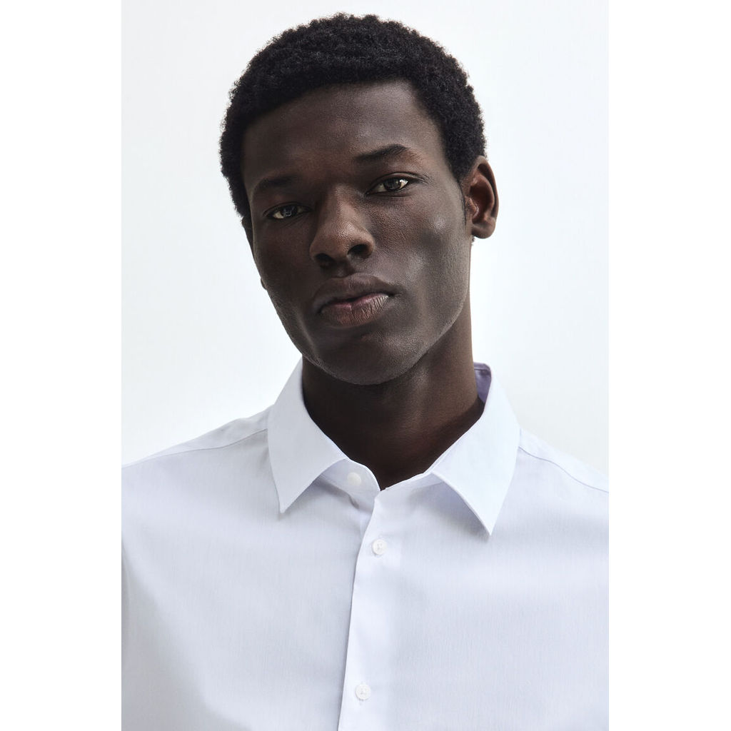 H&M قميص رجالي Slim Fit مطاطي — صورة 7