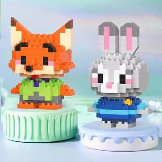 AZ 🔥BRICKS ของเล่นบล็อคตัวต่อ ตัวต่อ รูปสัตว์การ์ตูน 3D น่ารัก ของเล่นเด็ก ของขวัญสำหรับเด็ก